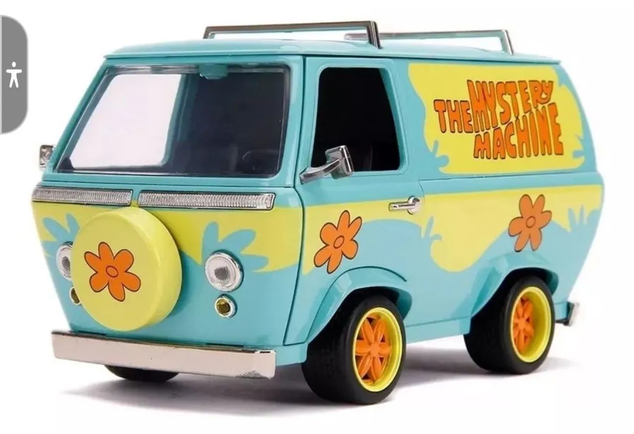 Miniatura da van Scooby-Doo Mystery Machine Die Cast - Novo - Foto 3
