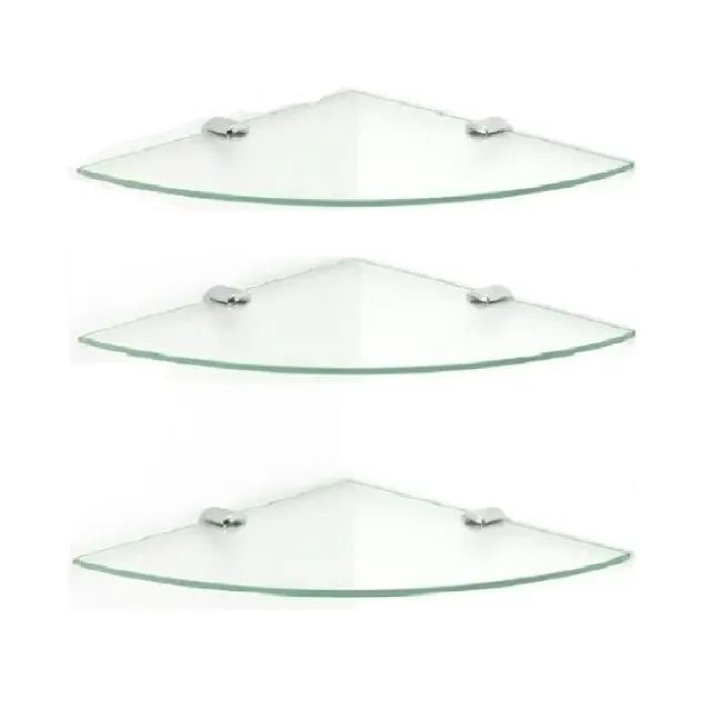 Prateleira 20 cm De Canto Para Banheiro Kit Com 3