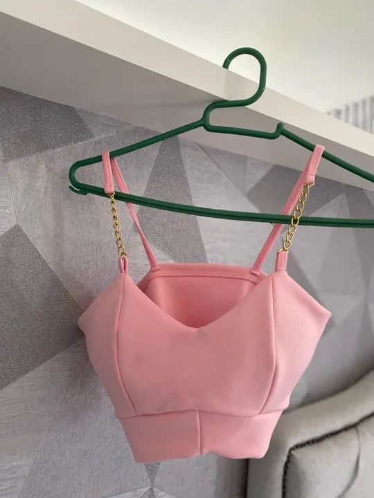 Cropped Rosa bebê - Foto 2