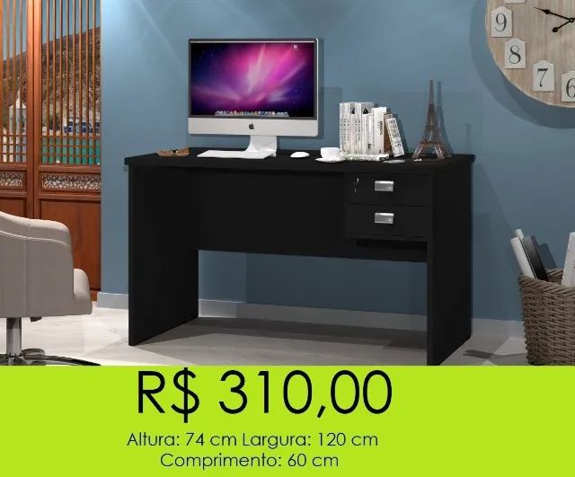 Mesa de escritório a pronta entrega