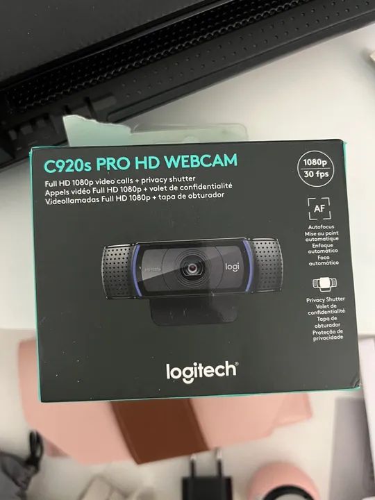 Web Cam C920s Pro HD- ótima qualidade 