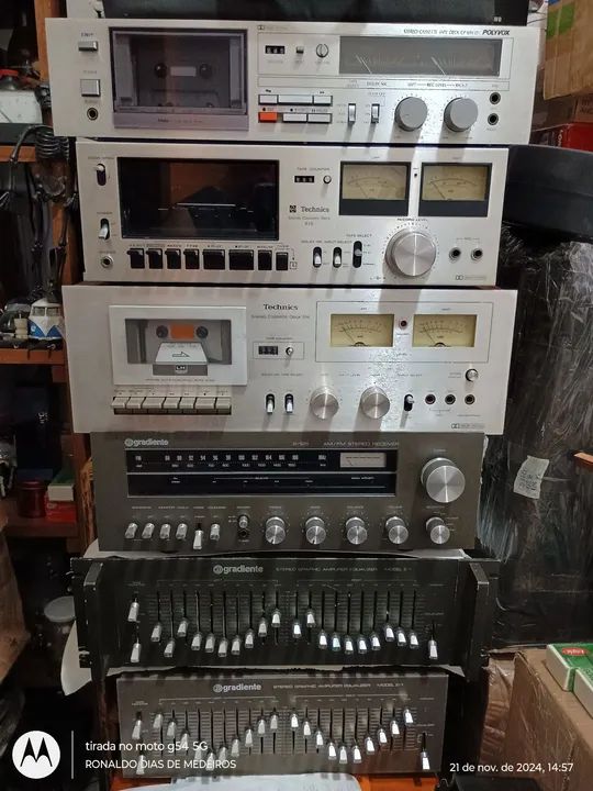 Gradiente tecnics Sony akai ( ler descrições!!!)
