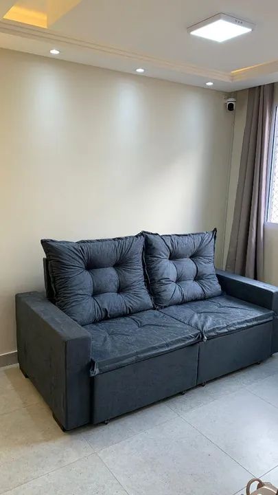 Sofá retrátil e reclinável 2mt 1800$ reais novo direito do fabricante. - Foto 4