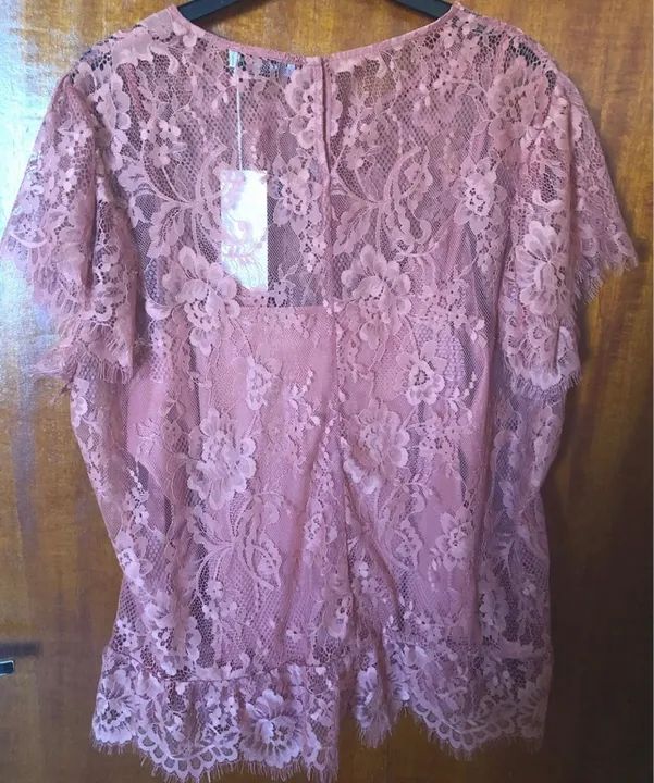 Blusa feminina de renda 46 - Foto 4