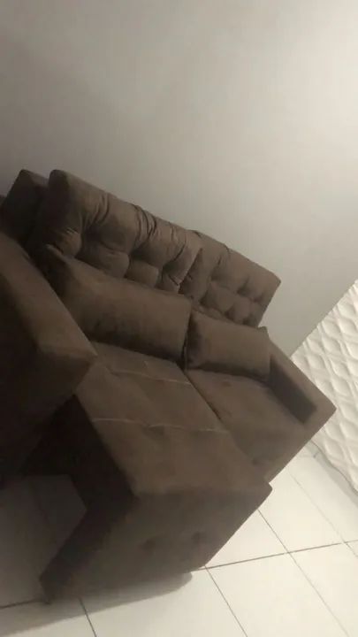Sofá 1.80, retrátil, Suede Aveludado 