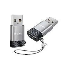 Adaptador Otg Plug 3.1 Tipo C Fêmea para USB 2.0 Macho HS-223