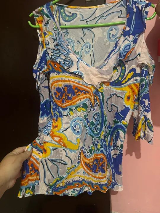 Blusa colorida TAM M  - Foto 2