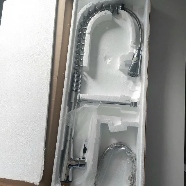 Torneira Cozinha Gourmet Monocomando 70cm Grande com Ducha - Foto 3