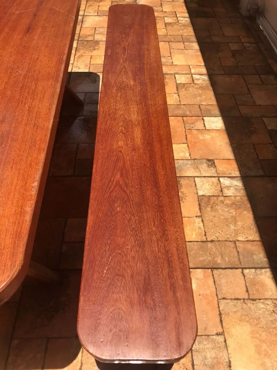 Mesa de angelim com bancos - área de churrasco - Foto 2