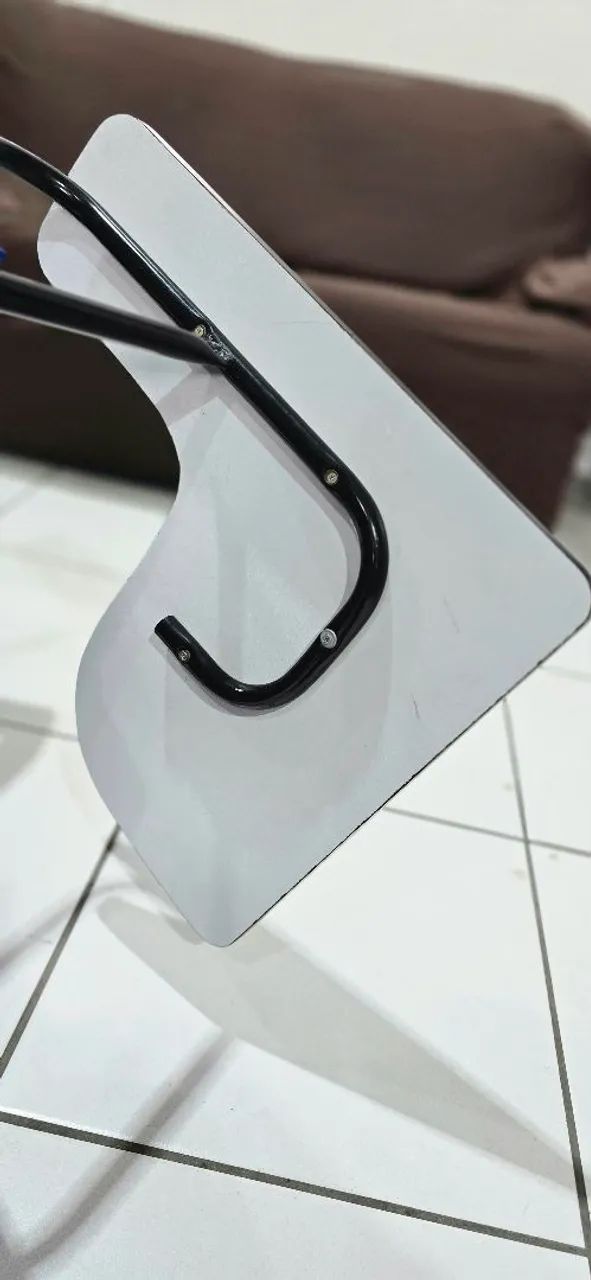 Kit 10 Cadeiras Universitária Plástica Com Apoio Braço Prancheta Azul Promoção Usada Iso - Foto 6