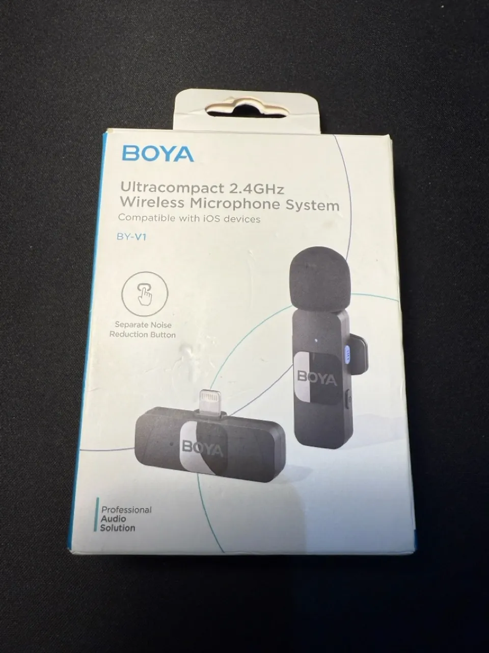 Microfone lapela sem fio Boya v1- NOVO!
