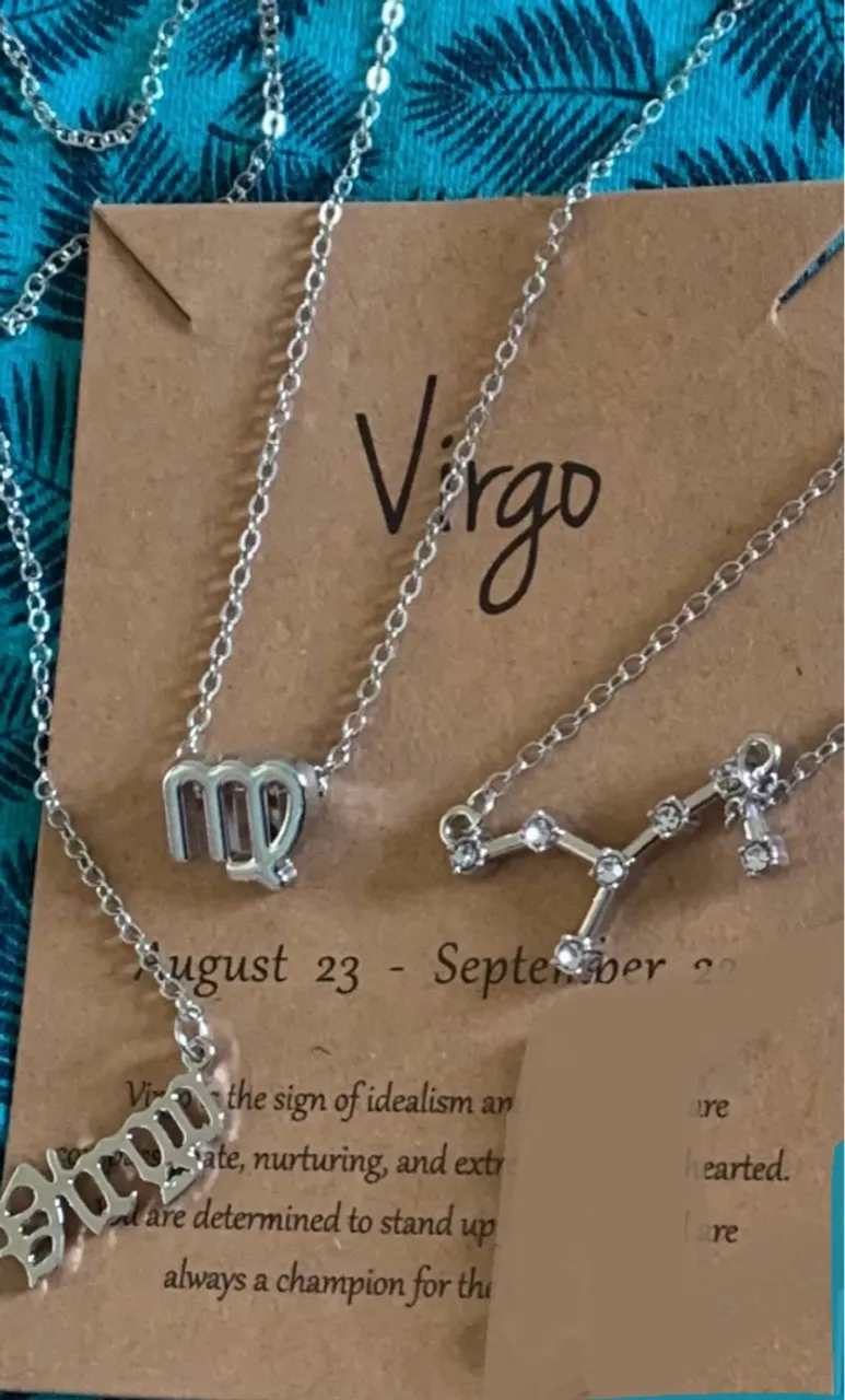 CONJUNTO 3 COLARES DE SIGNO - VIRGEM