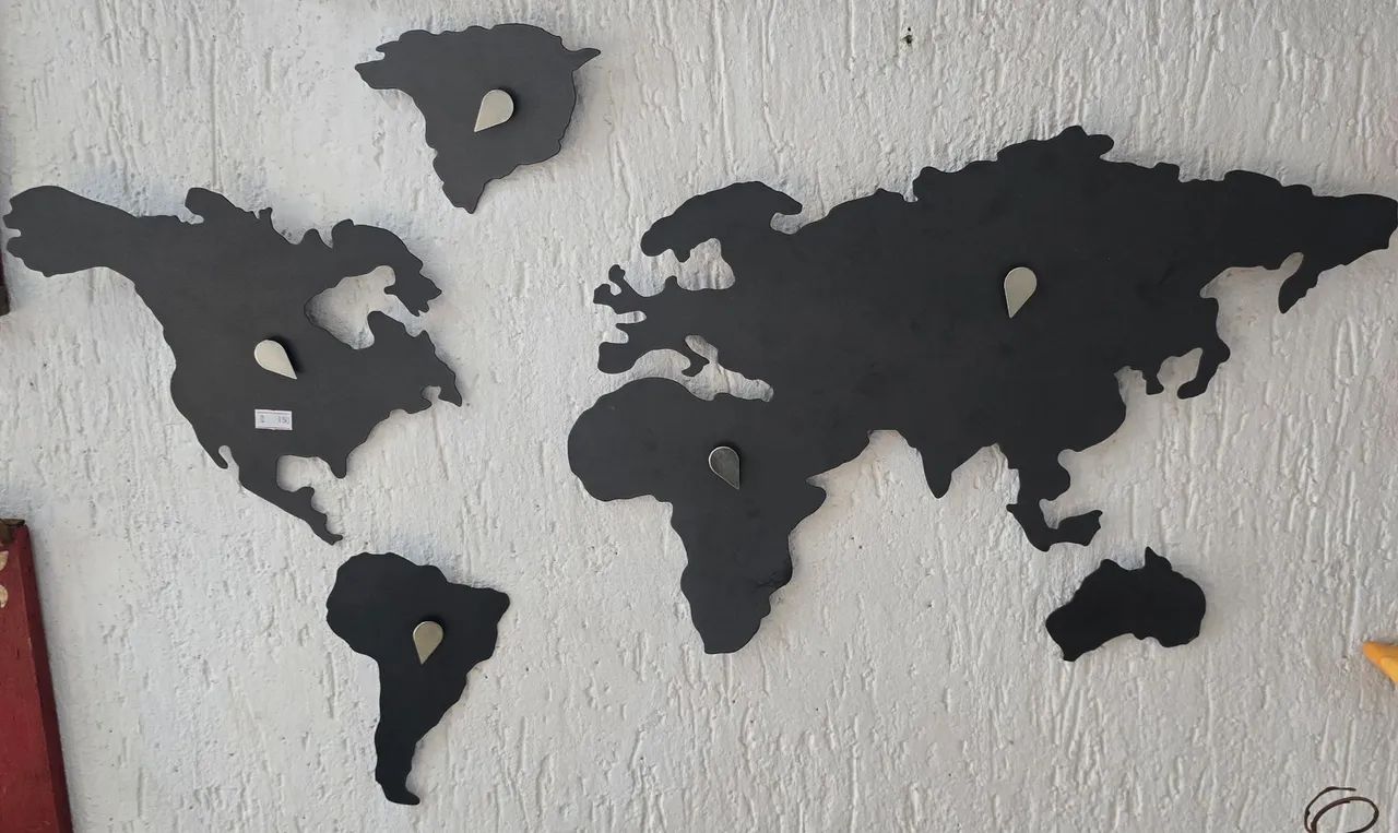 Umbra Decoração de parede Mapa em ferro. - Foto 3