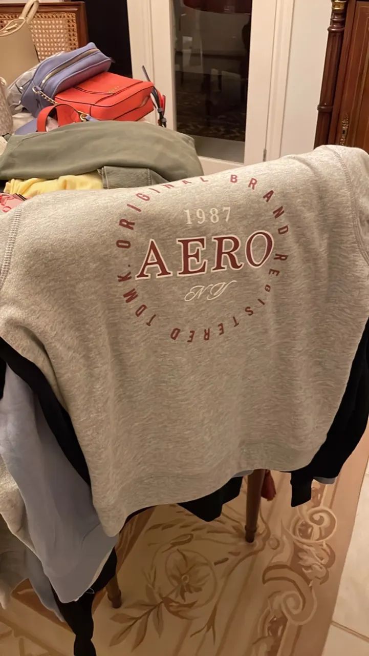 Moletom Aeropostale Cinza