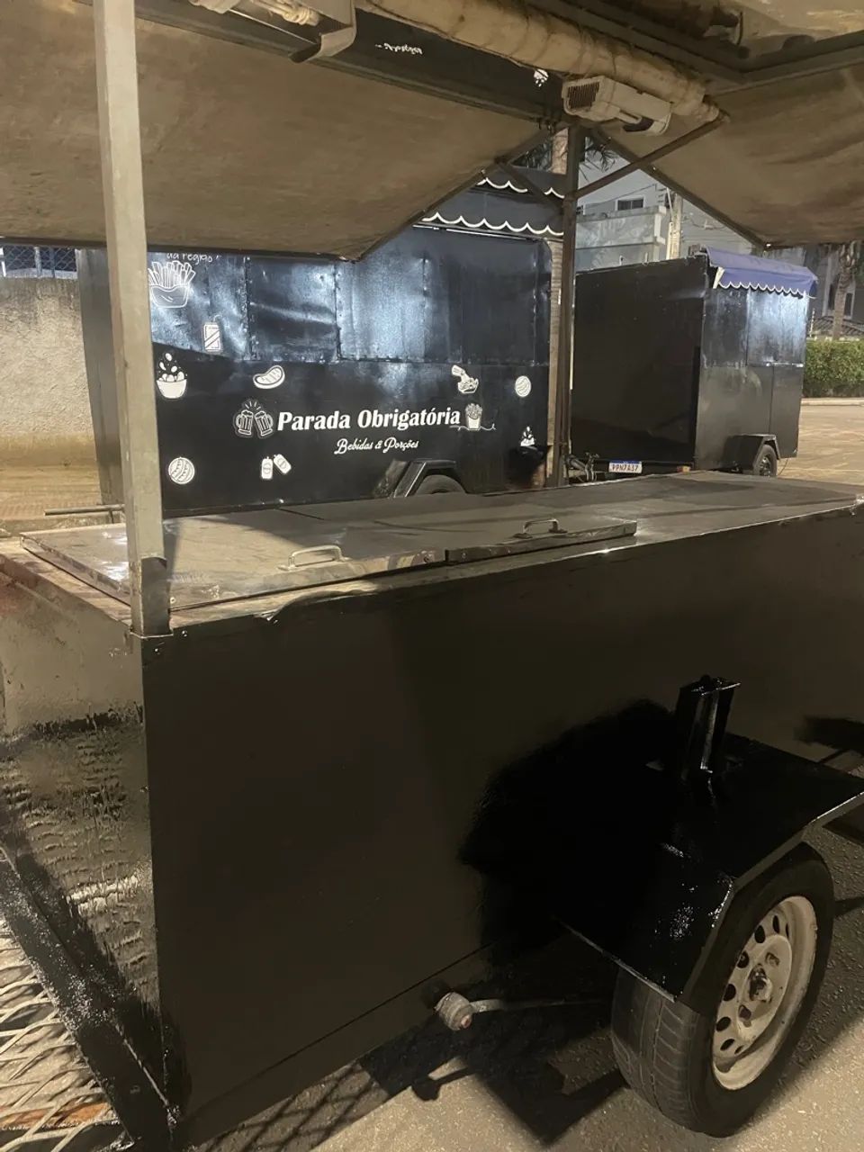 Carrinho semi novo balcão de inox  - Foto 6