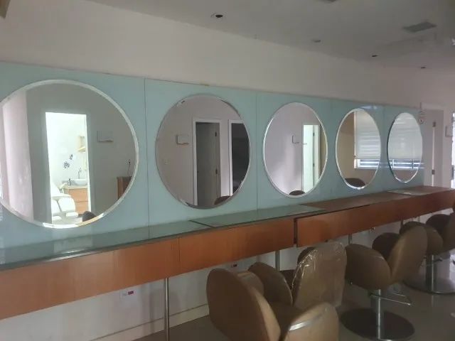 Espelhos modulares redondos bisotados (Temos 9)