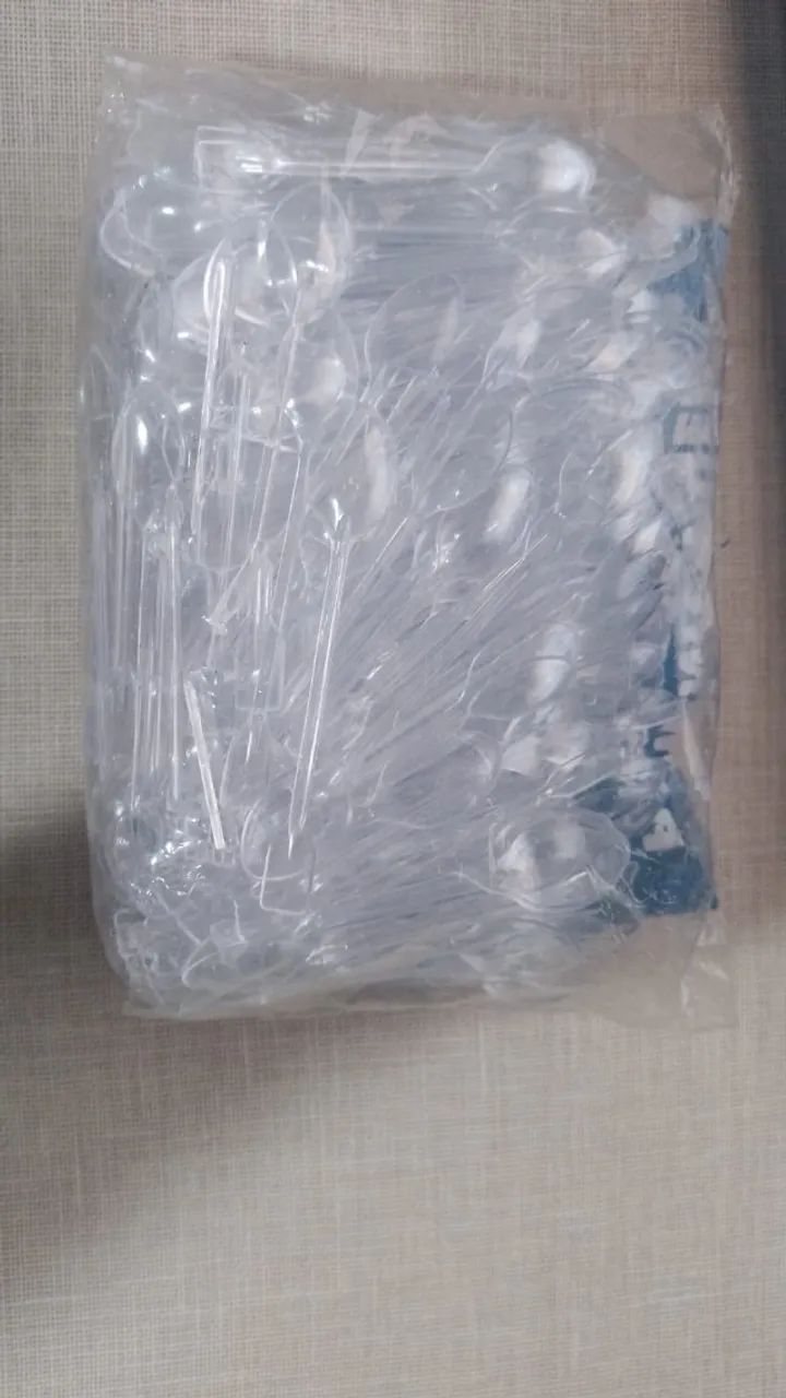 Mini Colher de Café Descartável Pacote com 300 Unidades - Foto 2