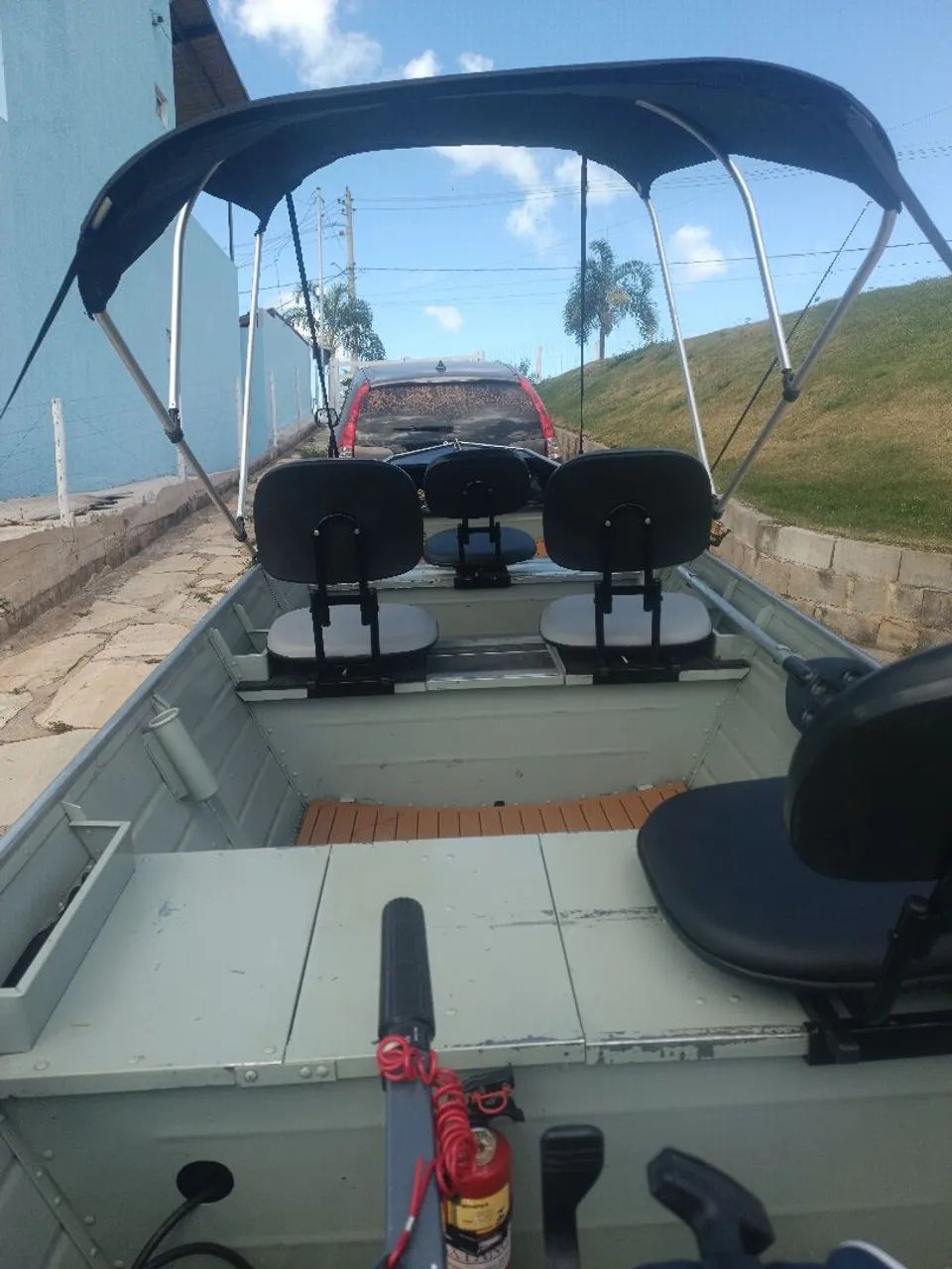 Vendo Conjunto Barco + Motor 15hp + Carretinha  - Foto 7