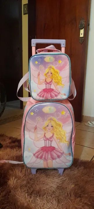 Mochila de carrinho e lancheira 