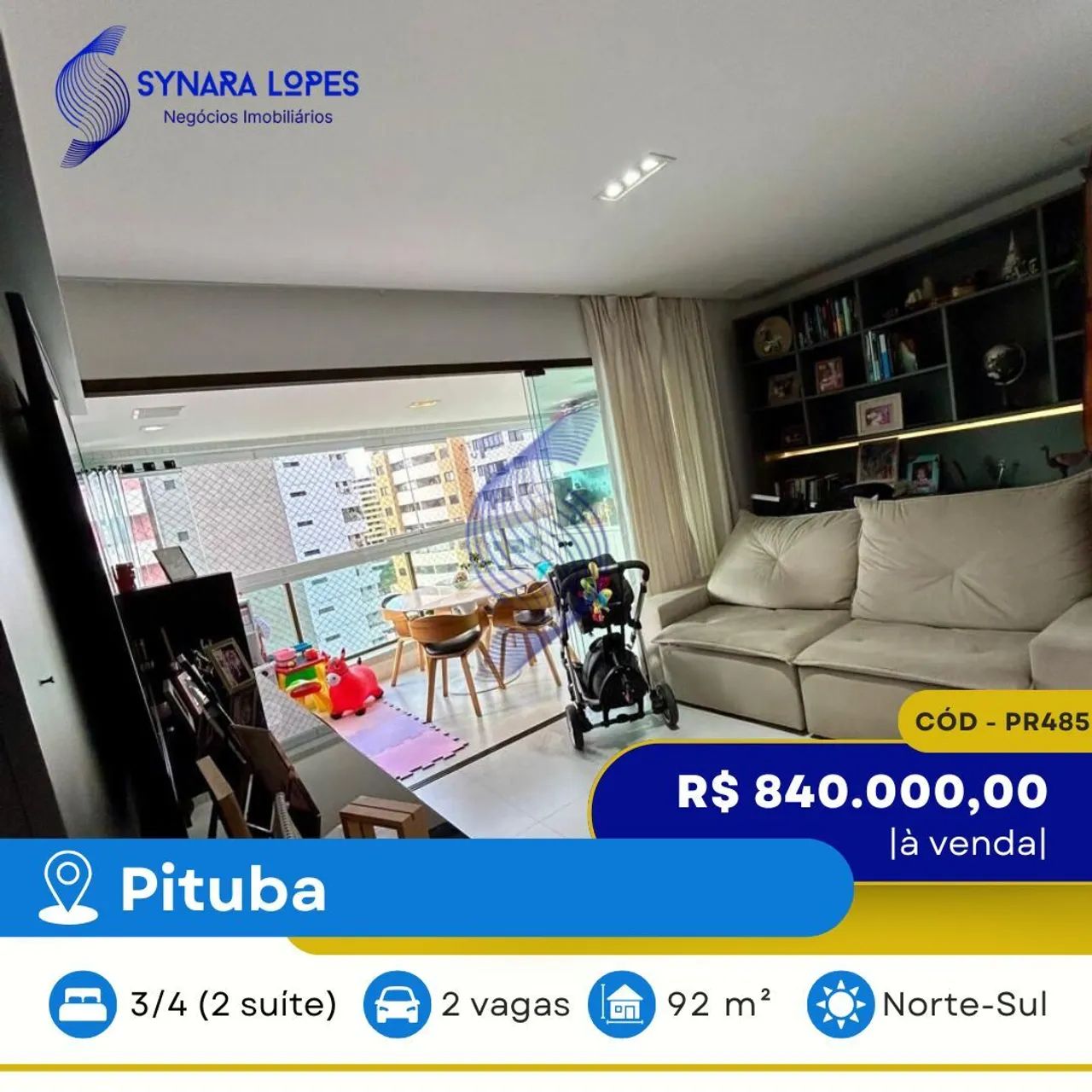 VENDO APARTAMENTO 92 M² | 03 QUARTOS | BRISA DO PARQUE | PITUBA | SALVADOR | BAHIA