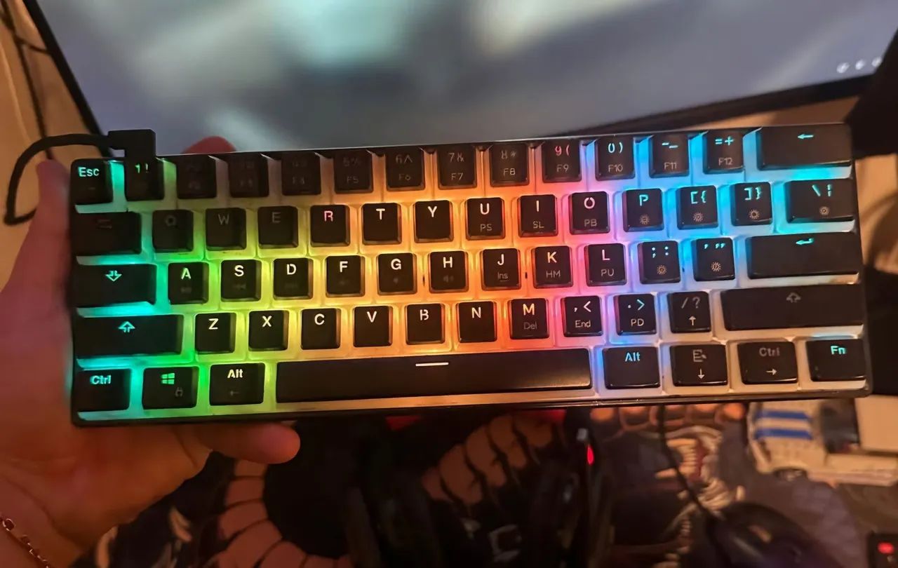 Teclado óptico GemaKay (Swith Yellow V2) - Foto 5