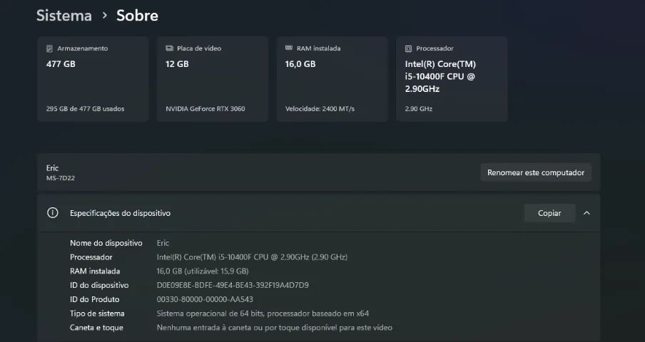PC GAMER RTX 3060 12GB - Foto 4