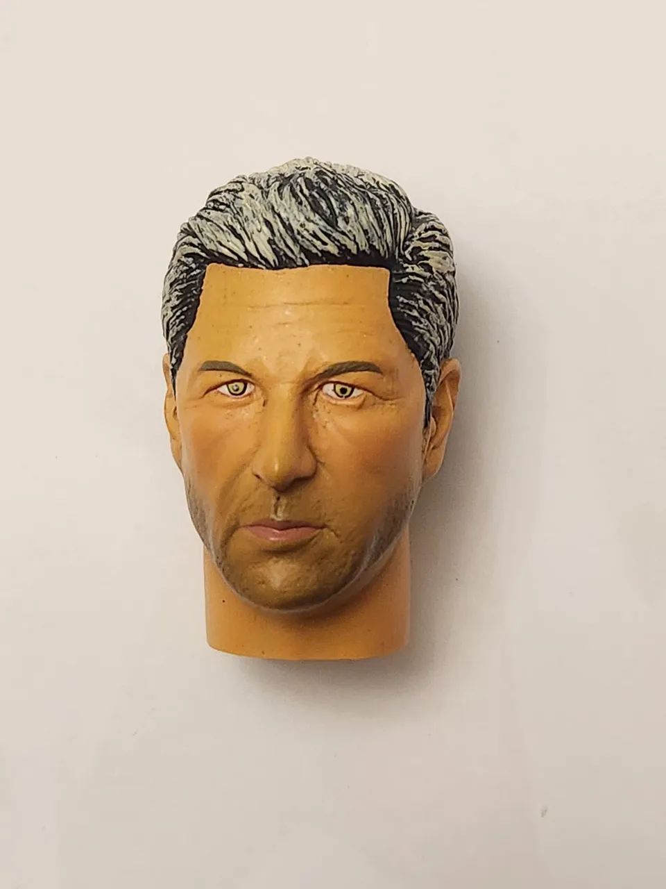 Cabeça de boneco Action figure grisalho - 30cm escala 1/6