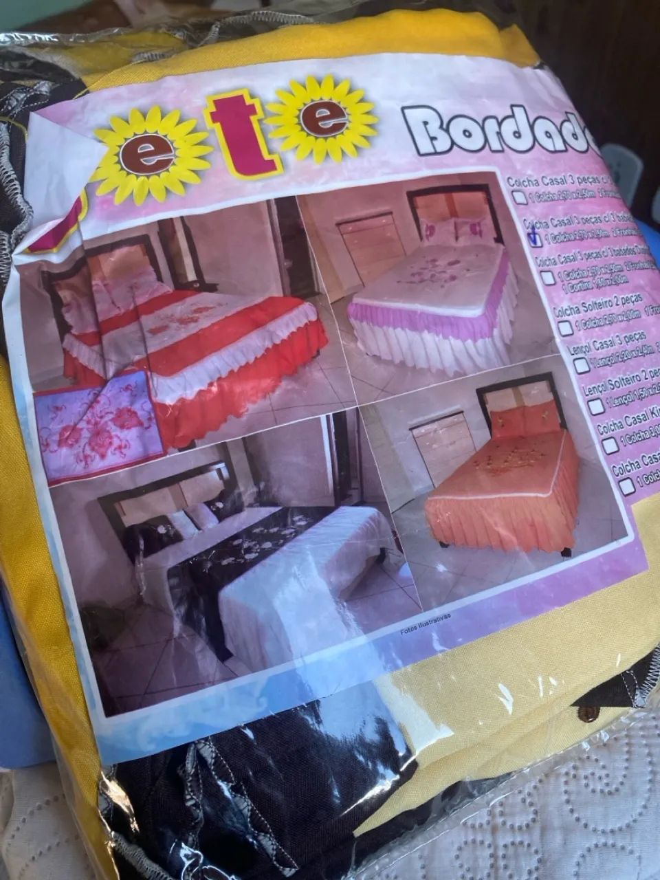 Jogo de Cama Bordado Casal