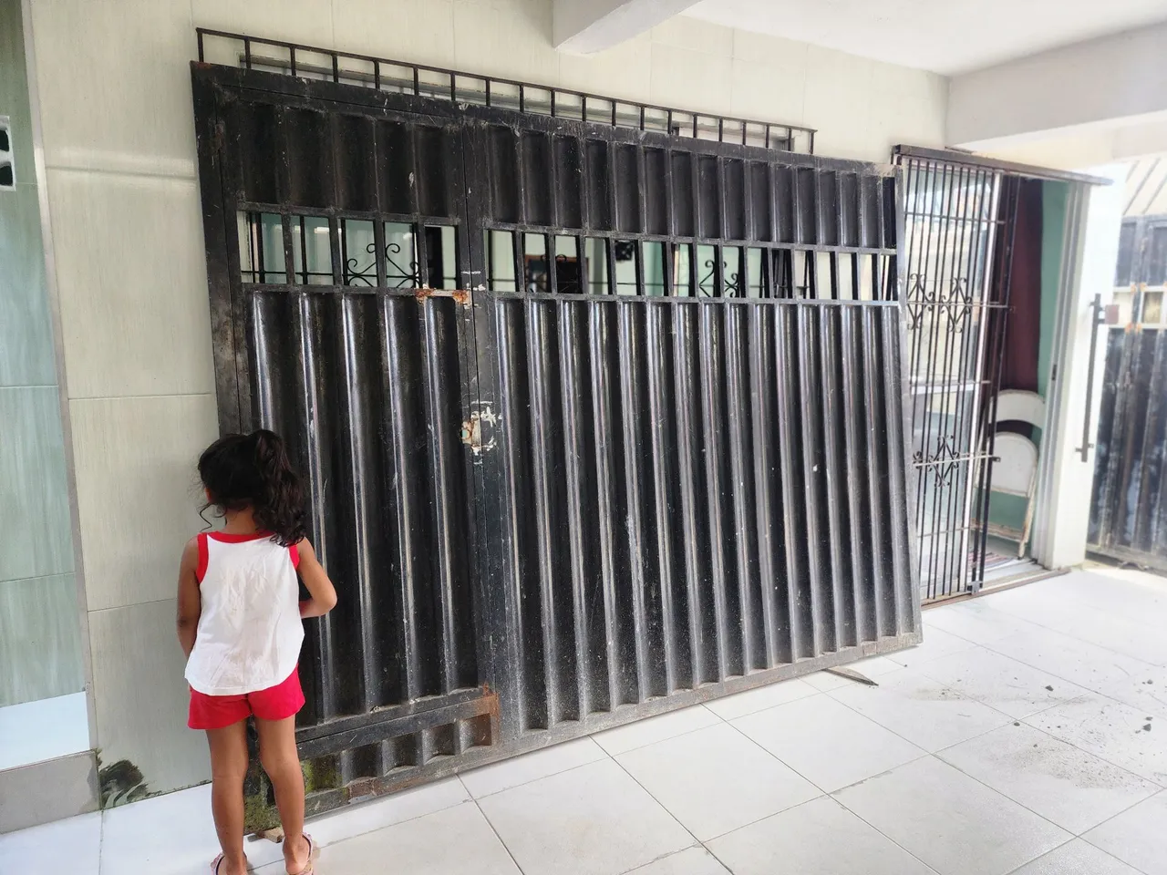 Portão de Metalom galvanizado