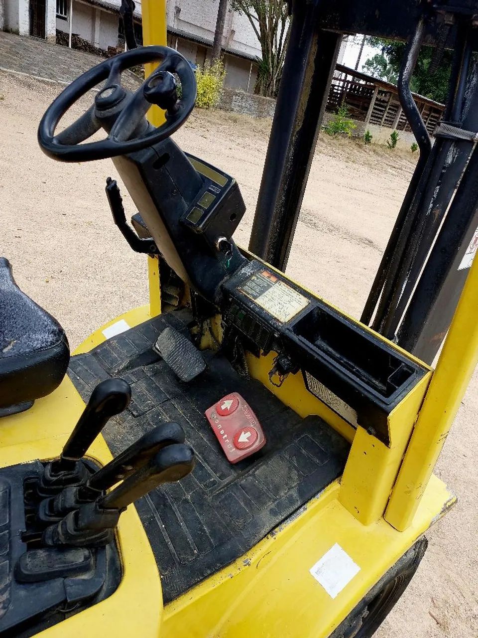Empilhadeira hyster triplex com deslocador lateral  hyster xm 50 a gás top - Foto 5