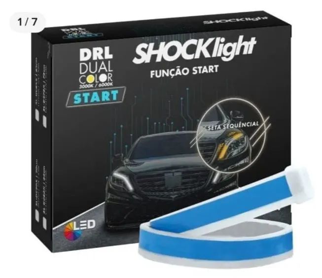 DRL fita de led Dual Color 3000K/6000K - Seta Sequencial