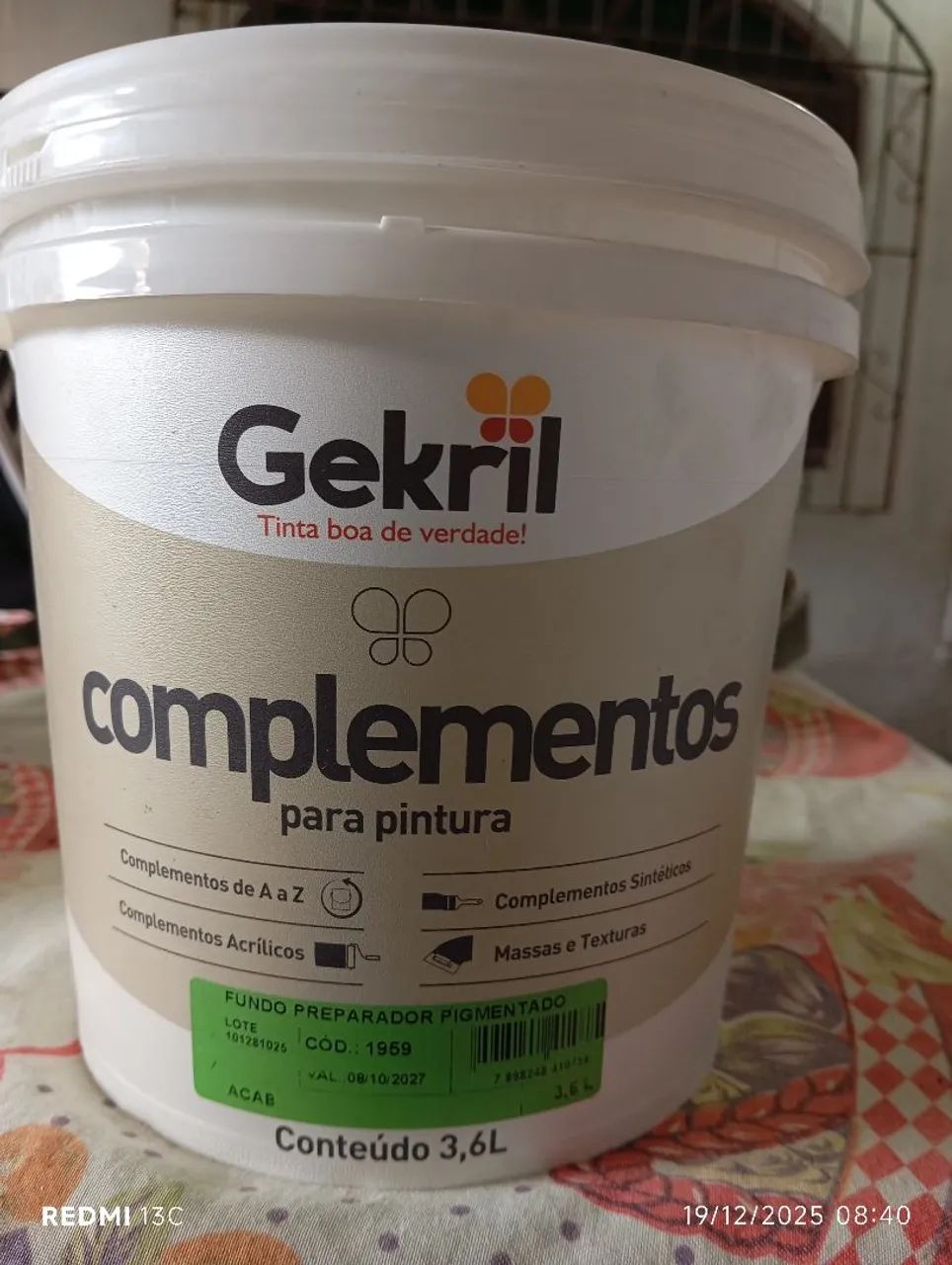 Fundo preparador pigmentado gekril 3/600 l - Foto 2
