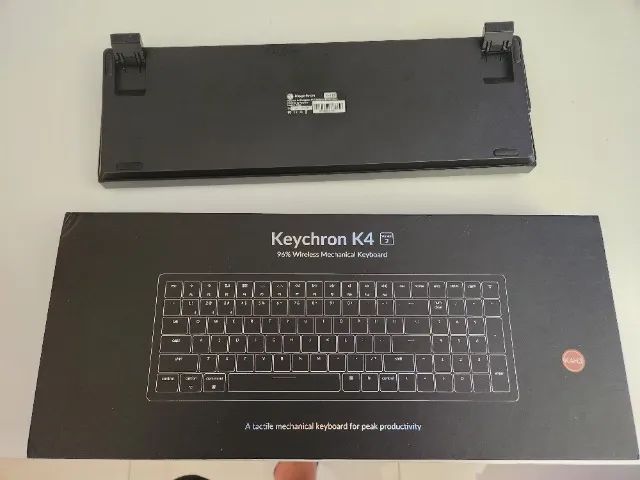 Teclado mecânico keychron k4 switch marrom64842049058561121