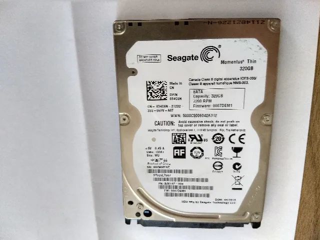 HD de NOTEBOOK 320 gb samsung / seagate / wd - Foto 3