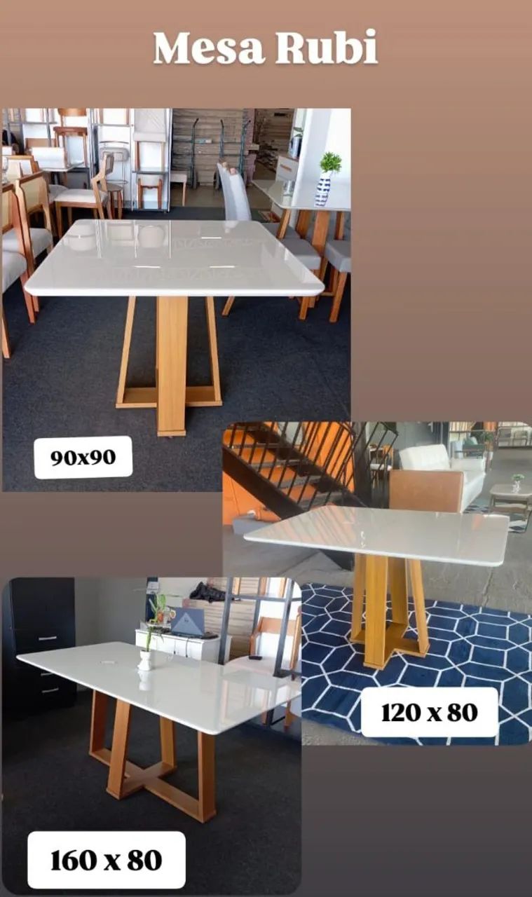 Mesa de jantar 100% MDF 