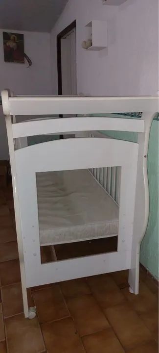 Berço Infantil Branco - Foto 4