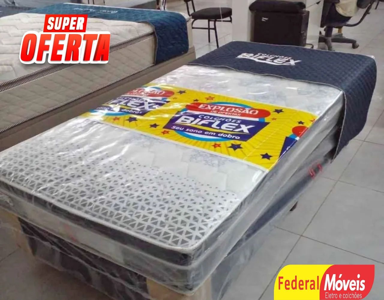 Cama Box 88cm Solteiro Biflex - Solicite Nosso Catálogo 