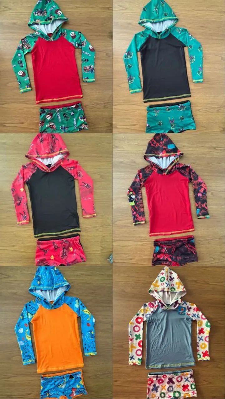 Conjunto infantil UV com capuz  - Foto 3