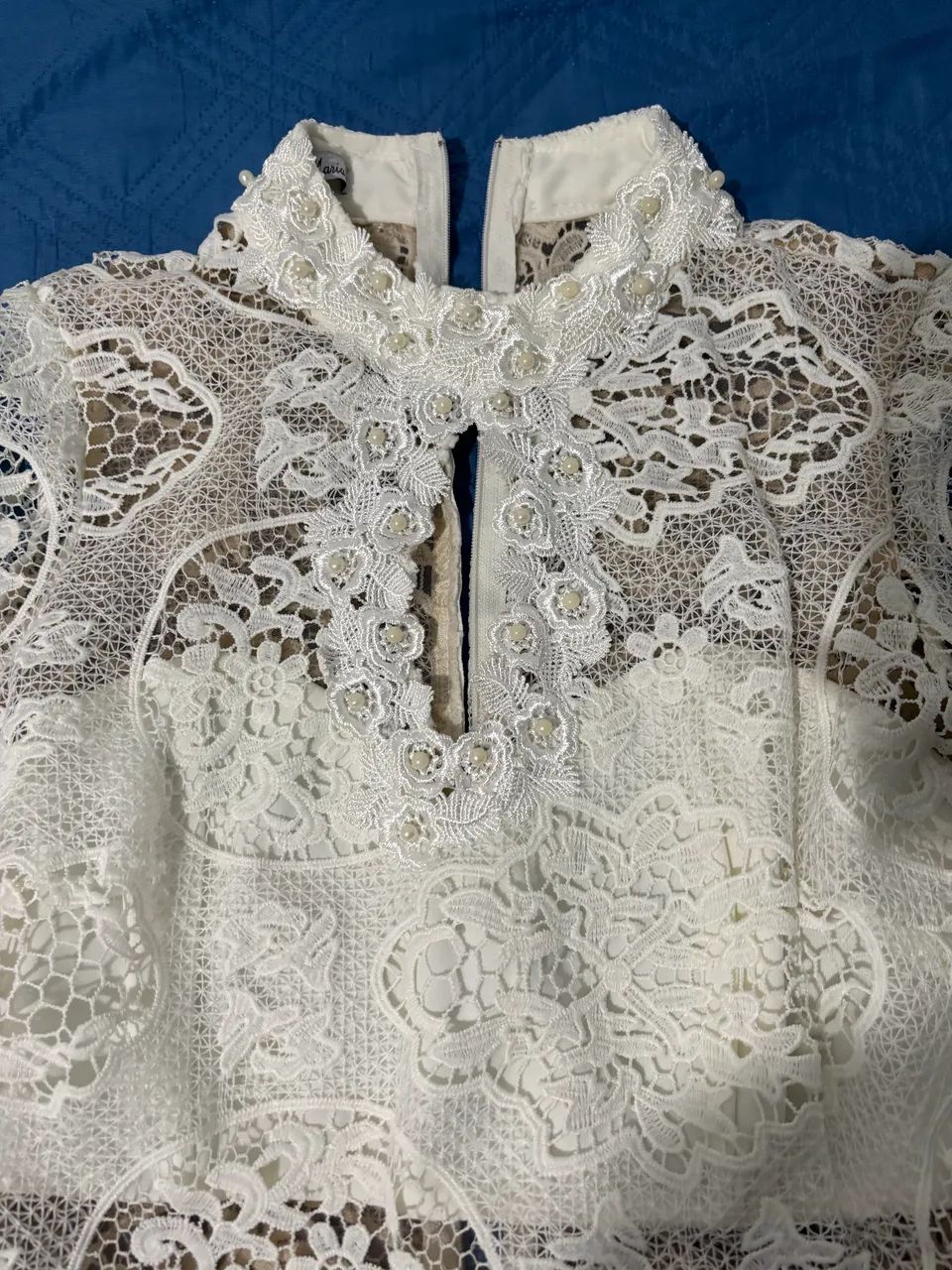 Vestido de Renda Branco - Foto 2