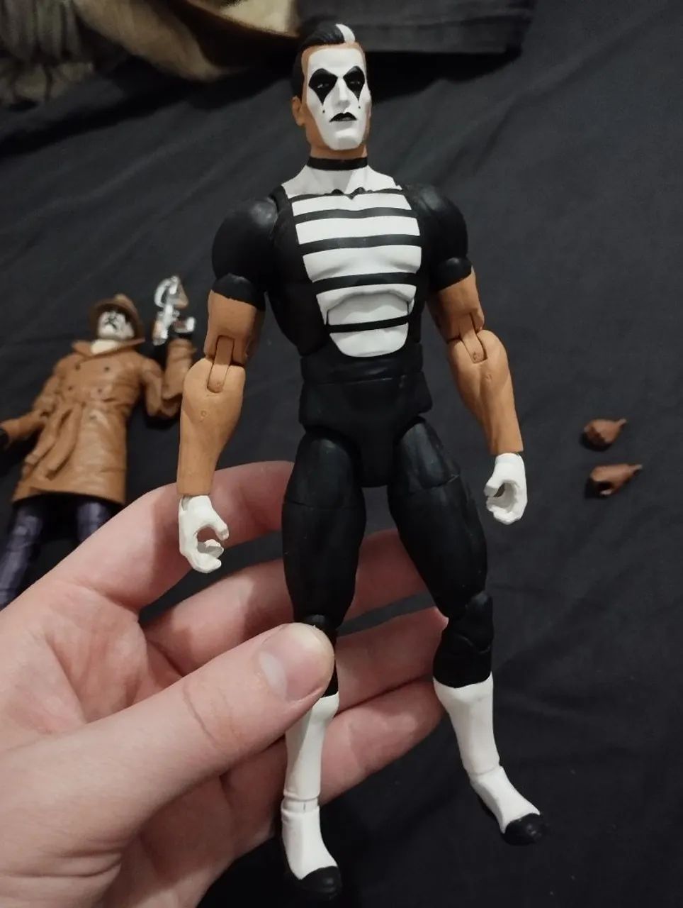 DC Collectibles Watchmen Rorschach e Mímico Figure Relógio do