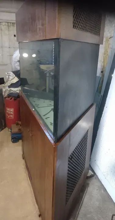 aquario movel de madeira 1,50x1,00 / retirar vila formosa - Foto 2