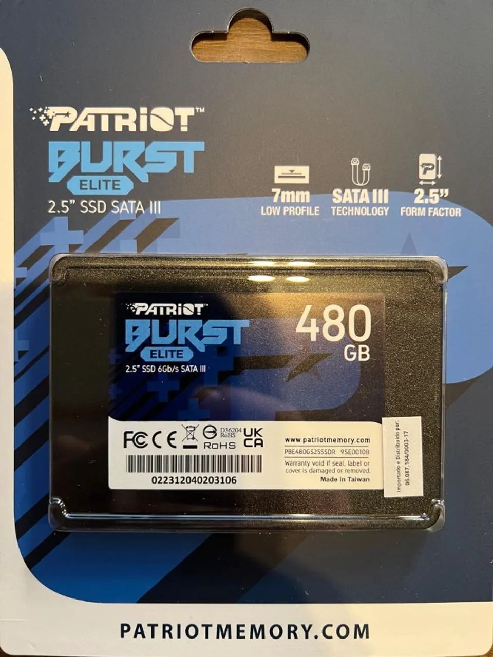 Burst 480gb Patriot Memory Burst 480GB SATA SSD PBU480GS25SSDR