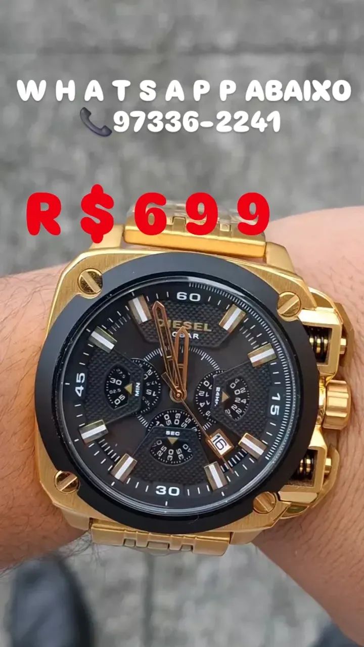 Relógio Diesel 10 Bar Batman - Referência DZ-7378  