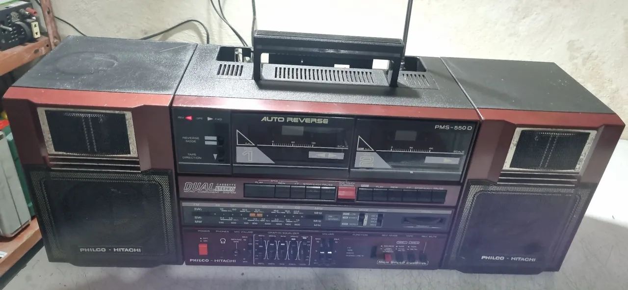 Radio bombox Philco Hitachi PMS-550D - Aparelhos de Som - Linhares