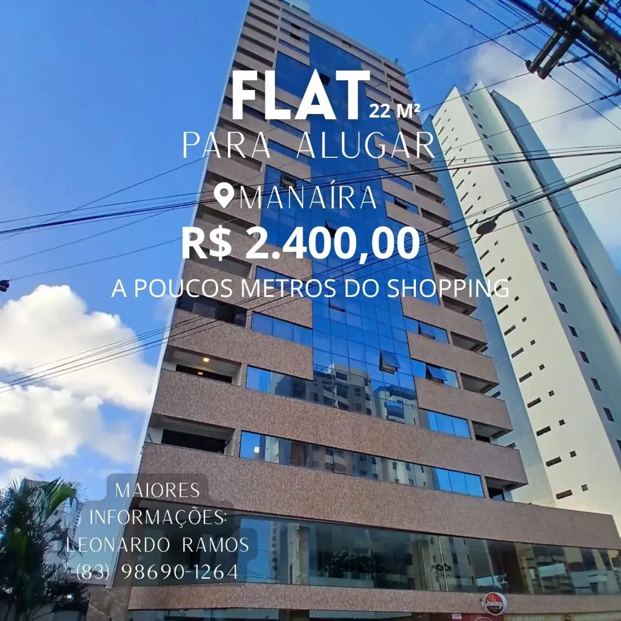 Imóvel para aluguel possui 22 metros quadrados com 1 quarto em Manaíra - João Pessoa - PB