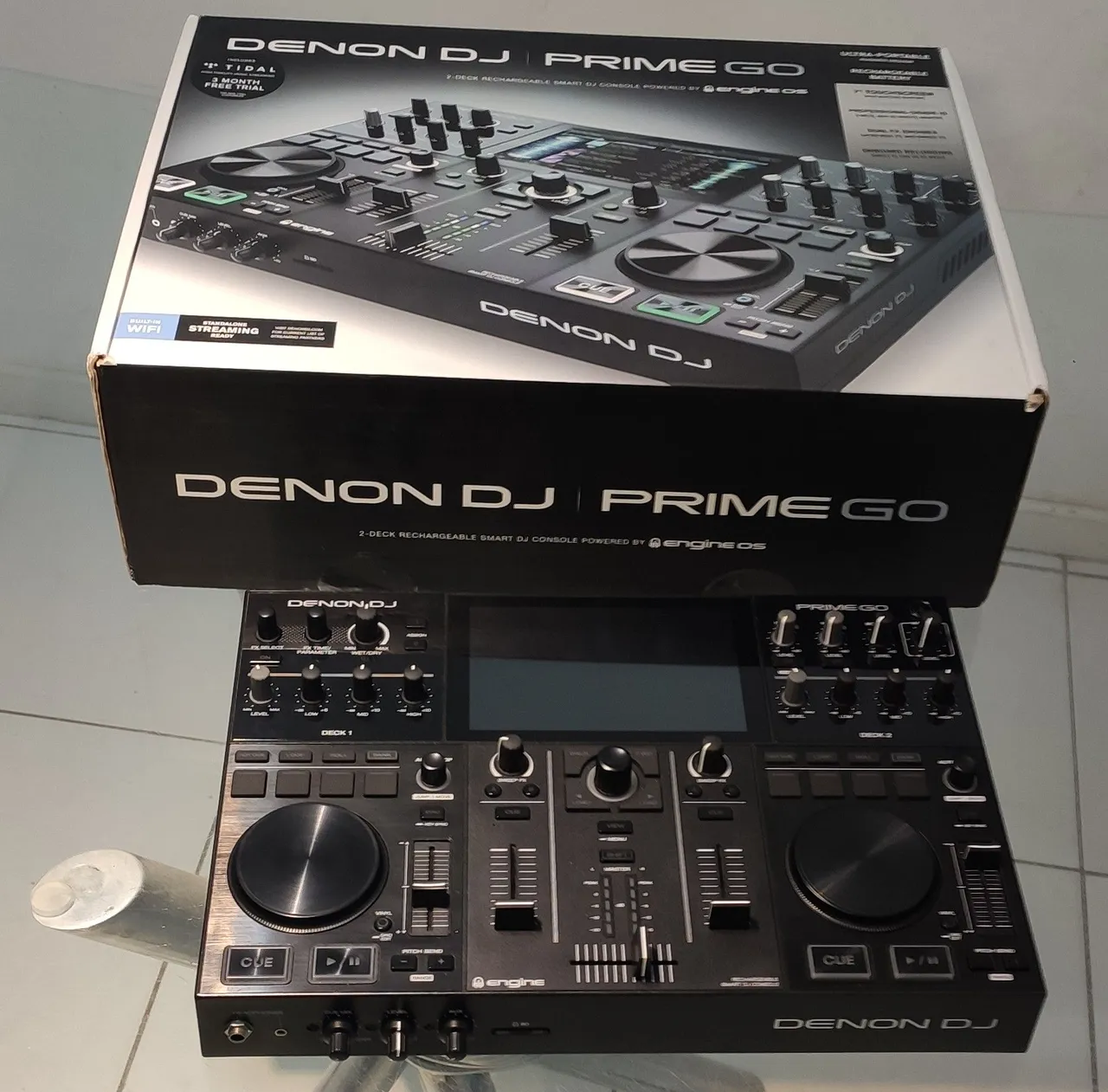 Controladora DJ Denon Prime Go - Impecável