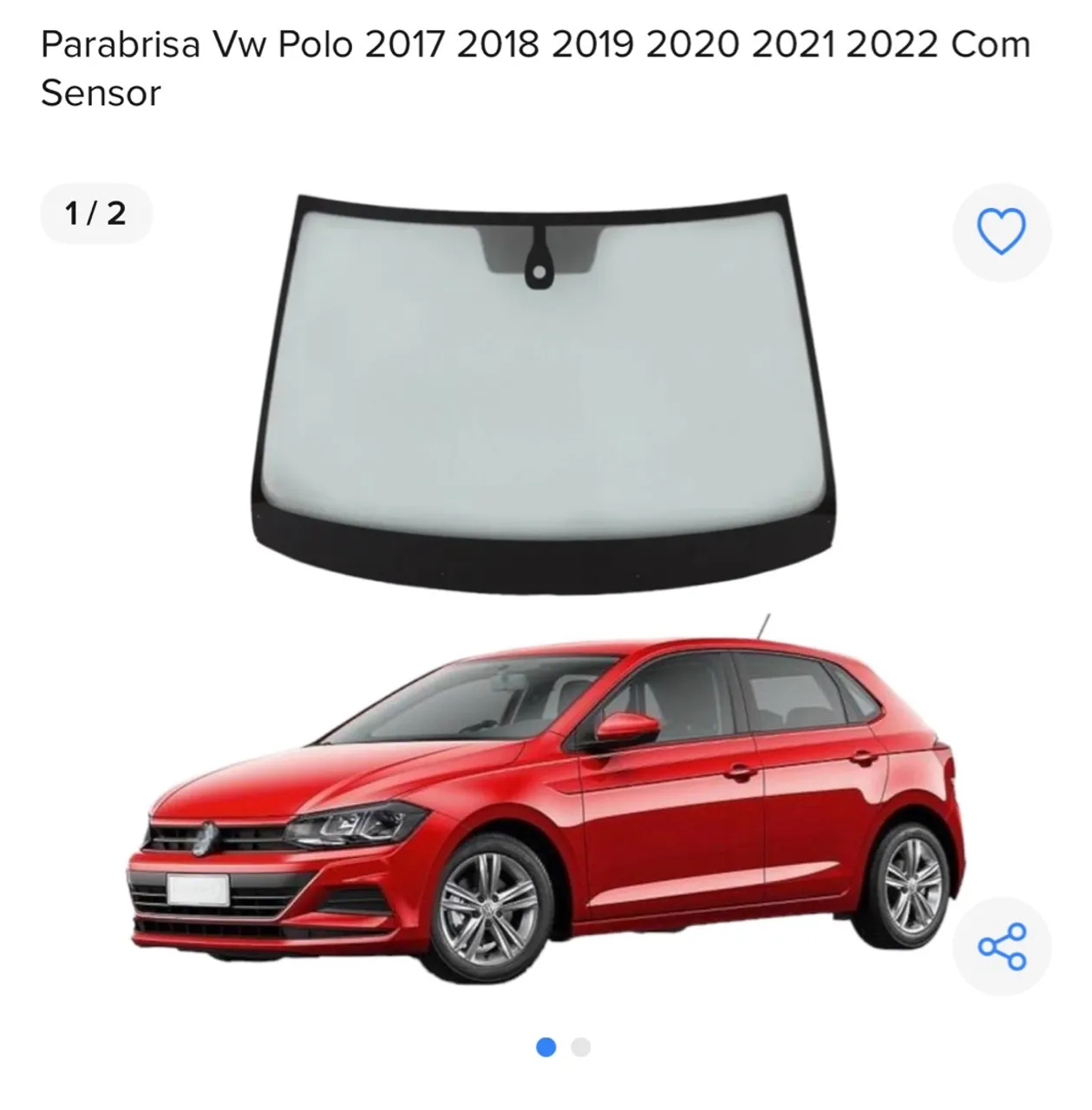 Para-brisa VW Polo 2017-2022 com Sensor