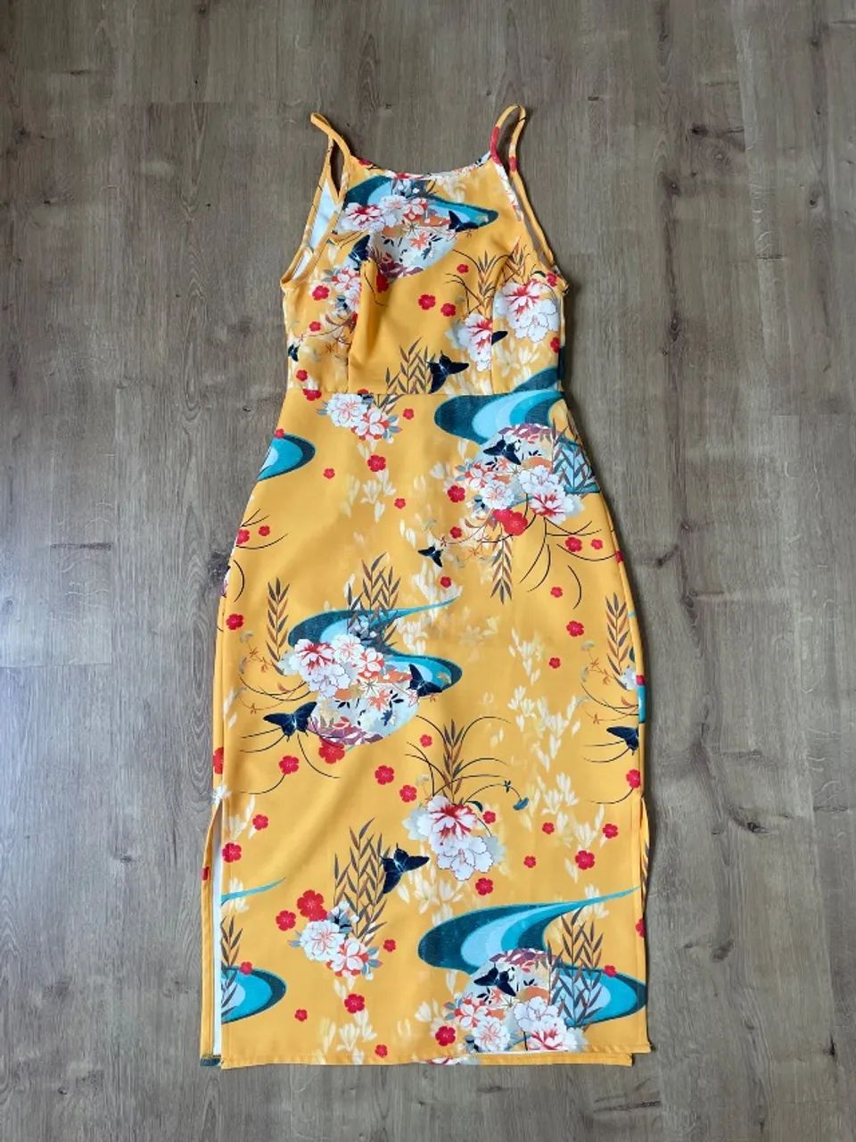Vestido midi tubinho alcinhas tam PP Oh Boy
