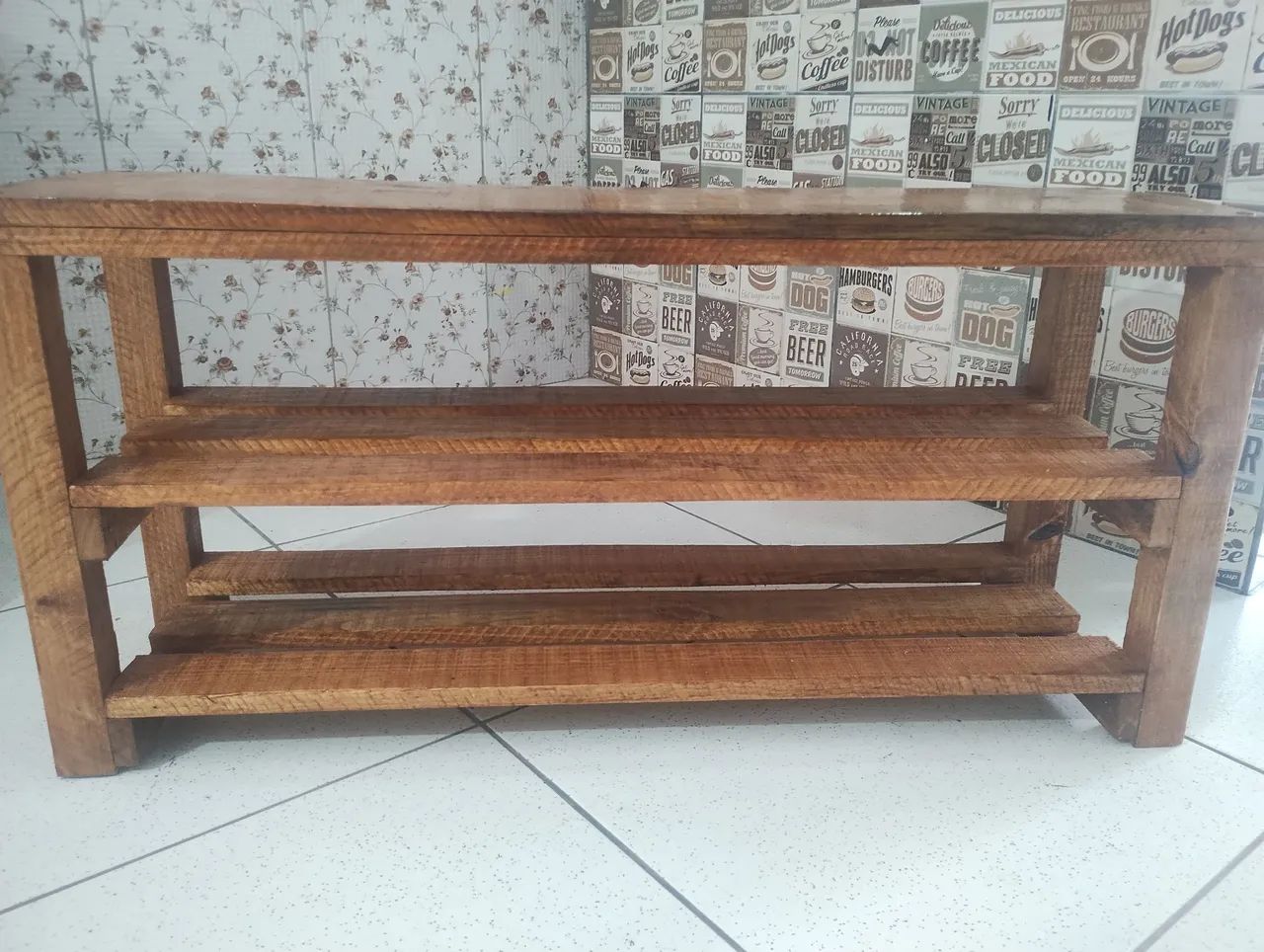 BANCO SAPATEIRA EM MADEIRA MACIÇA - TENHO PRONTA ENTREGA E FAÇO SOB MEDIDA. - Foto 3