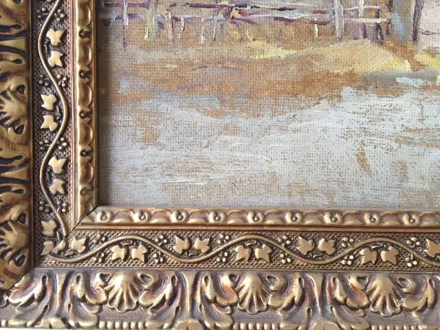 Quadro pintado por Gino Bruno, anterior à 1918, segundo informação familiar. - Foto 2